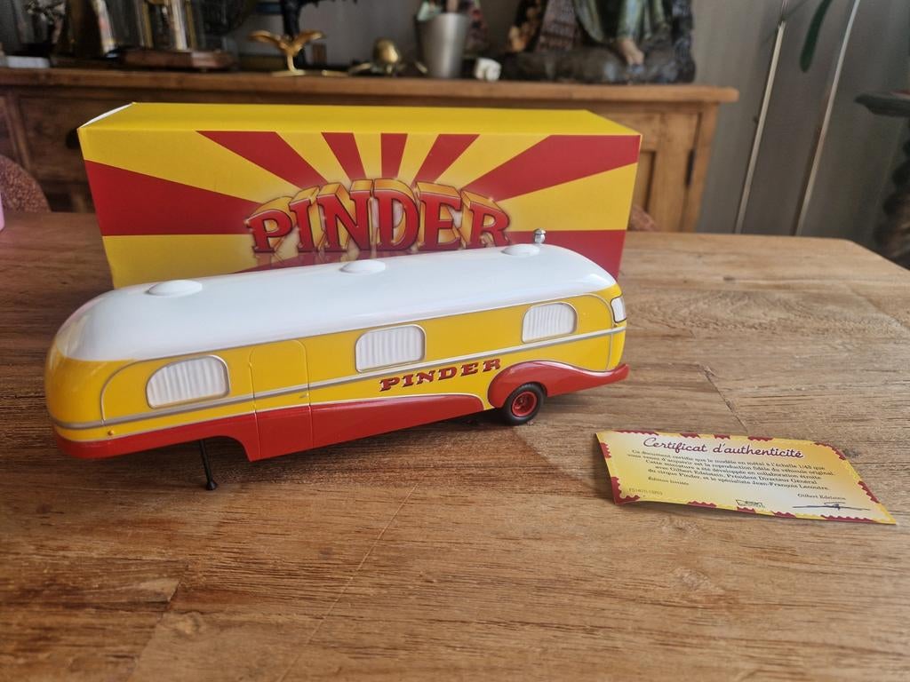 1/43 Direct Collection Pinder woonwagen caravan, Ophalen of Verzenden