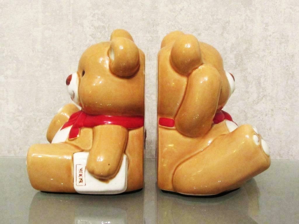Keramieken beertjes als boekensteunen Uit Korea - Nieuw!, Ophalen of Verzenden