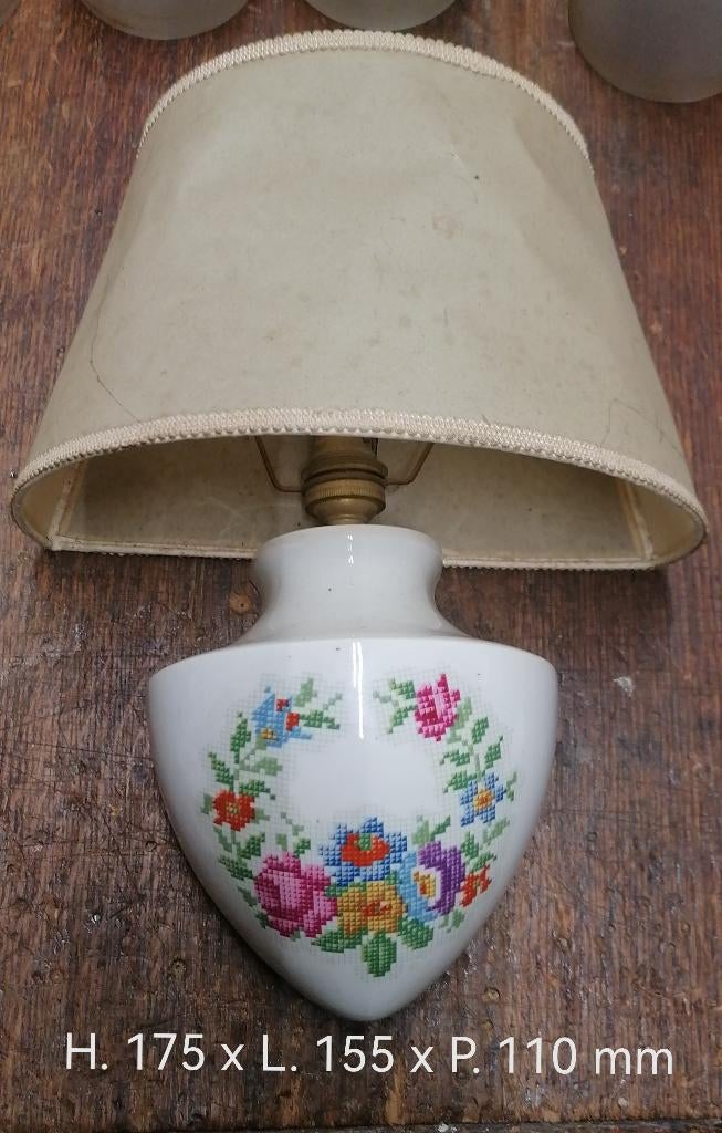 Porseleinen wandlamp van Parijs, Verzenden, Gebruikt, Overige materialen