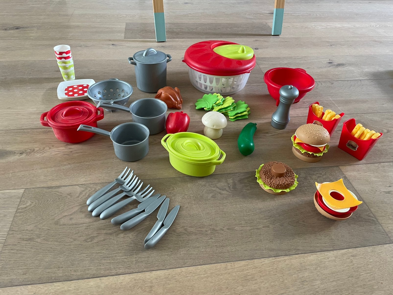 Kookset, Ophalen, Gebruikt, Kunststof, Speelkeuken-accessoire