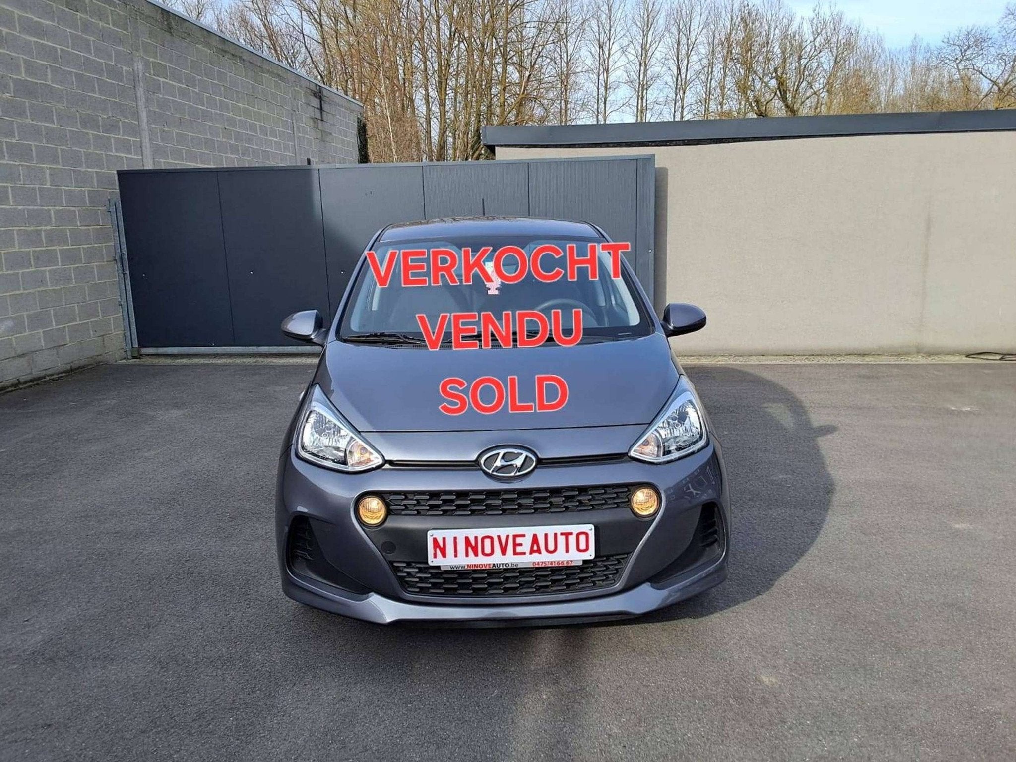 Hyundai i10 1.0i USB 1STE EIGENAAR *48000KM*, Autos, Argent ou Gris, 998 cm³, Euro 6, Entreprise