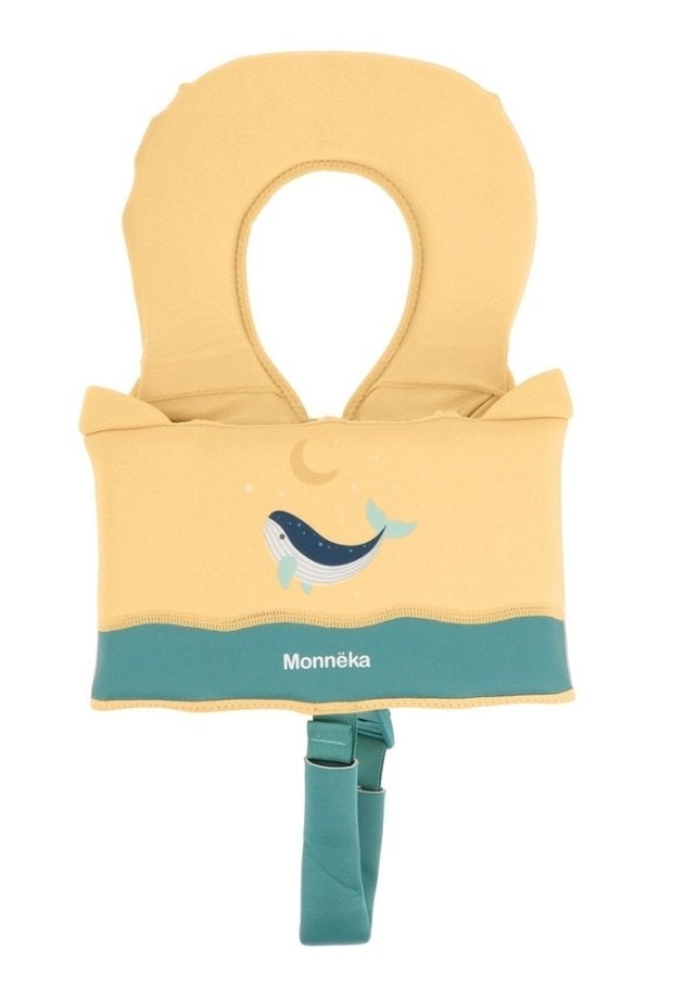 Zwemvest 1-2 jaar Walvis Geel Groen 11-15 kg (86/92), Kind, Verzenden, Nieuw, Monneka