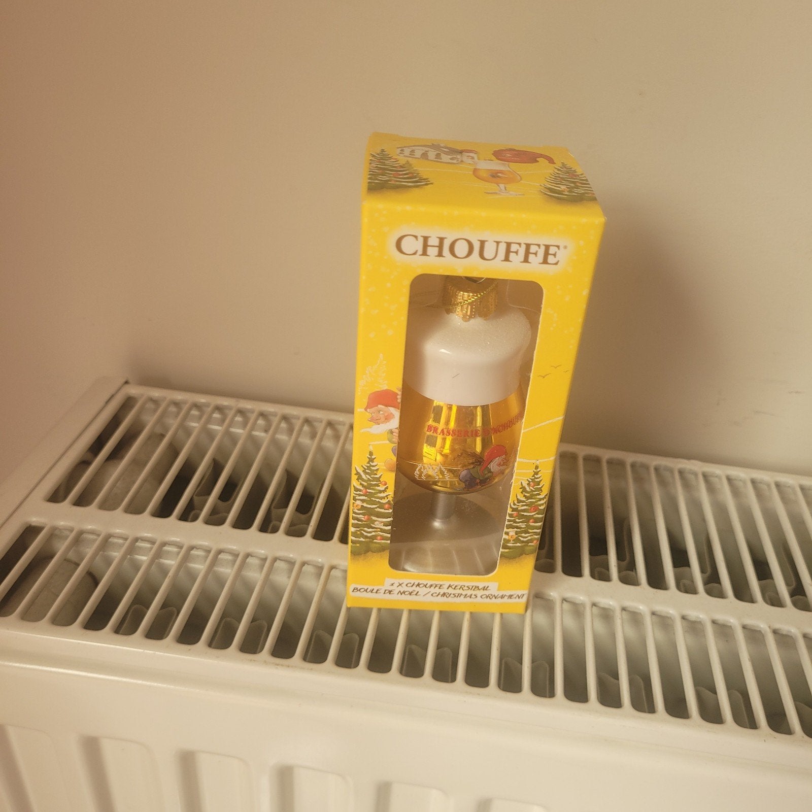Glazen kerstbal van Chouffe