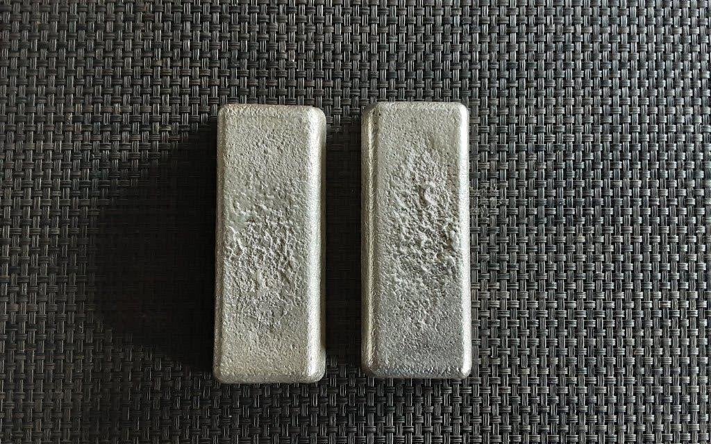 2 lingots d'argent Interbee (1 kg), Enlèvement ou Envoi, Argent
