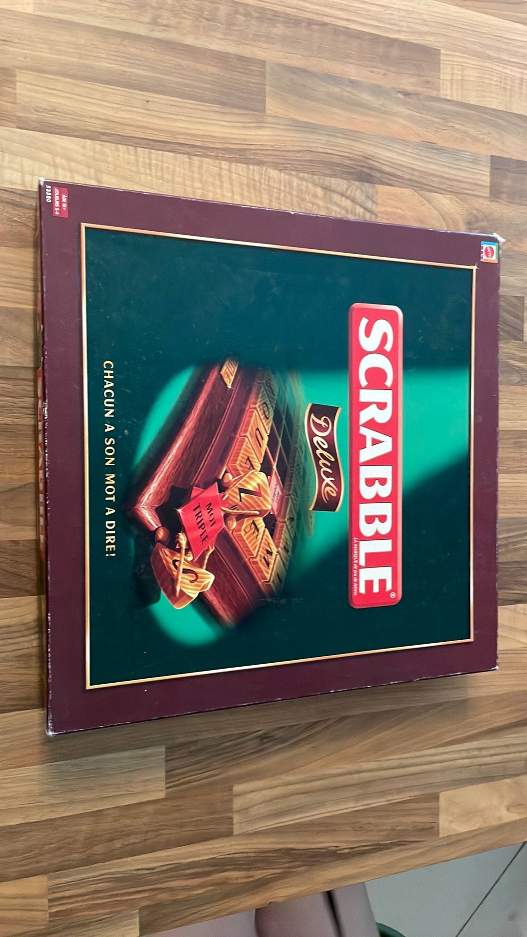 Jeu de société - Scrabble deluxe - Mattel, Enlèvement ou Envoi, Utilisé
