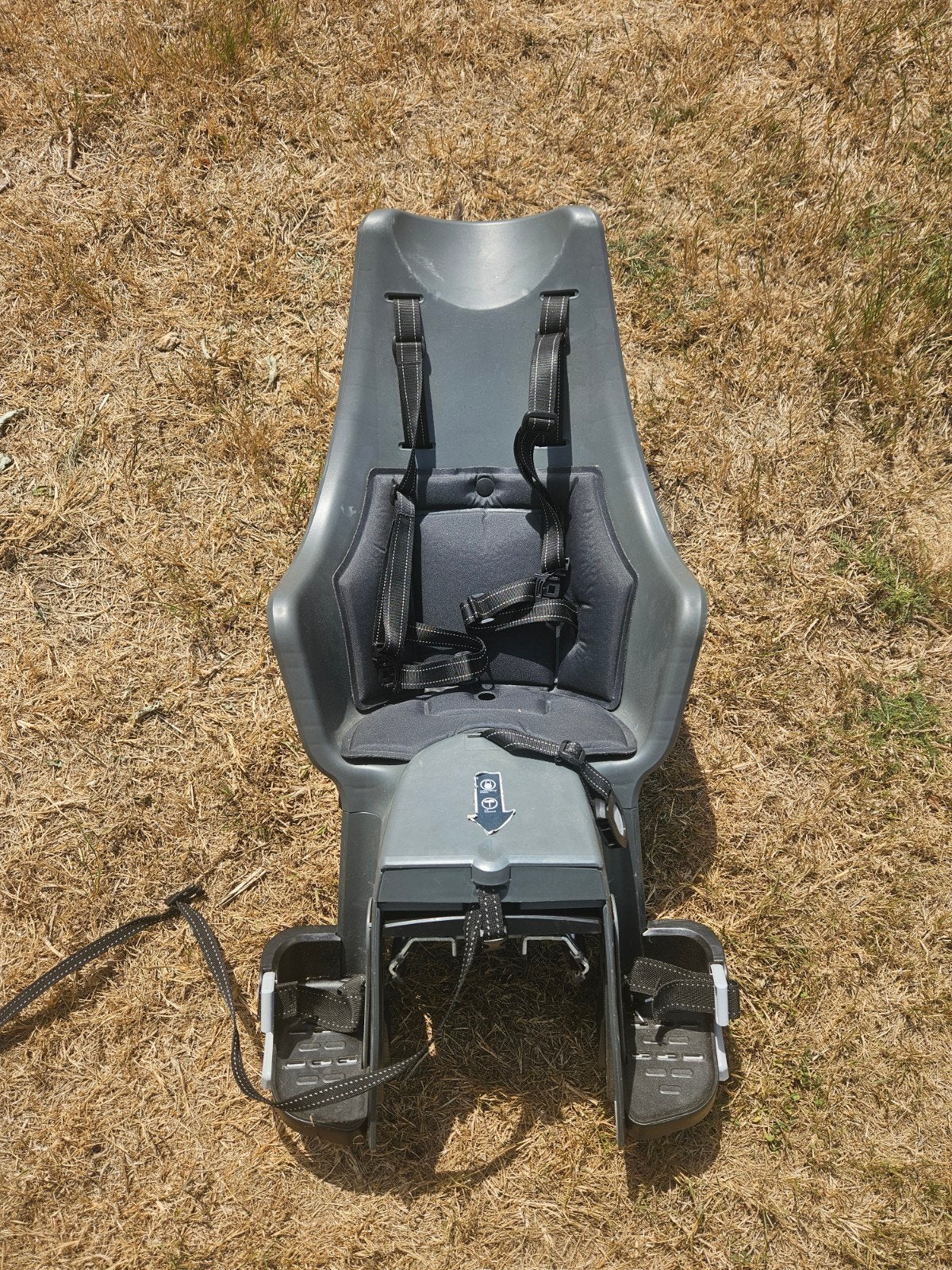 Bobike Maxi Plus Urban Grey, Fietsen en Brommers, Fietsaccessoires | Fietsstoeltjes, Ophalen, Achterzitje, Voetsteuntjes, Zo goed als nieuw