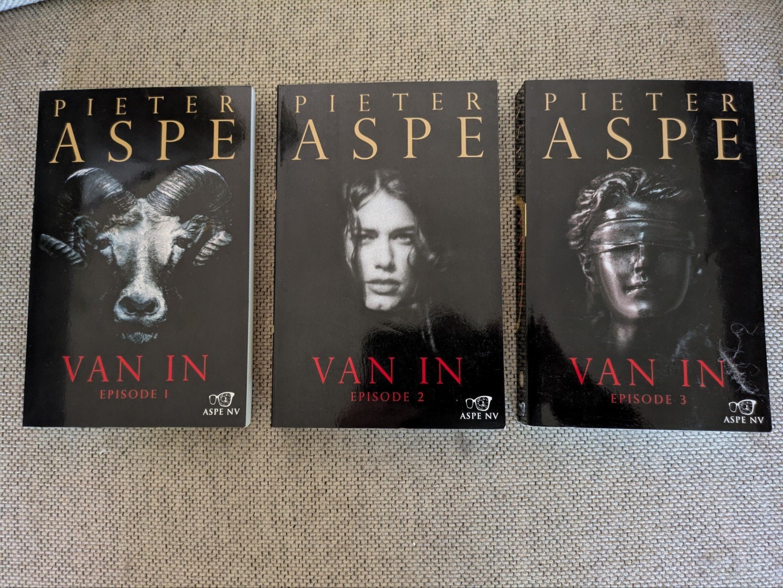 3 x boek Aspe Van In / Episode 1 + 2 + 3, Ophalen of Verzenden, Zo goed als nieuw, Pieter Aspe