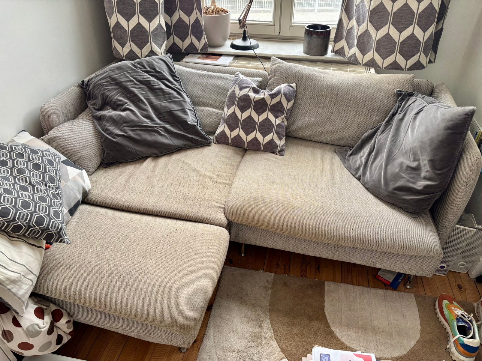 Canapé fauteuil méridienne  IKEA SÖDERHAMN – bon état, Maison & Meubles, 150 à 200 cm, Contemporain, Enlèvement, Utilisé