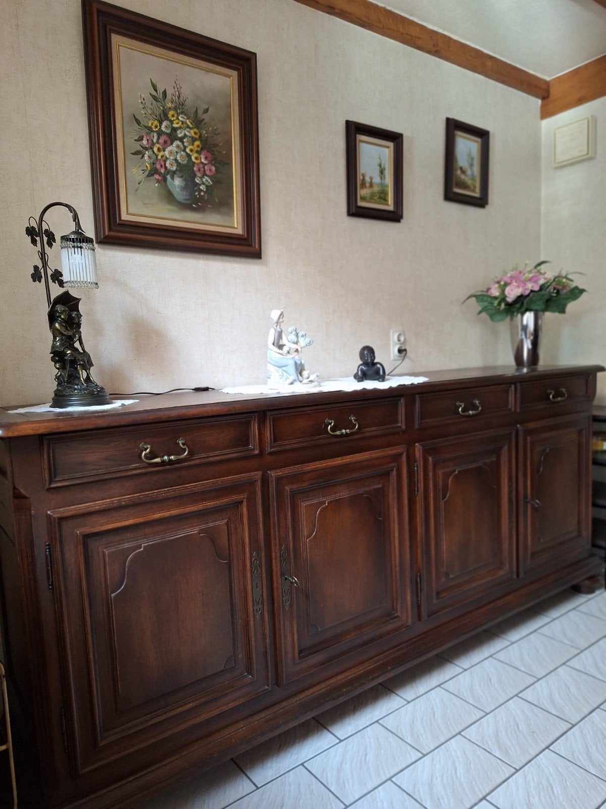 Donker eetkamer, Ophalen, Glas