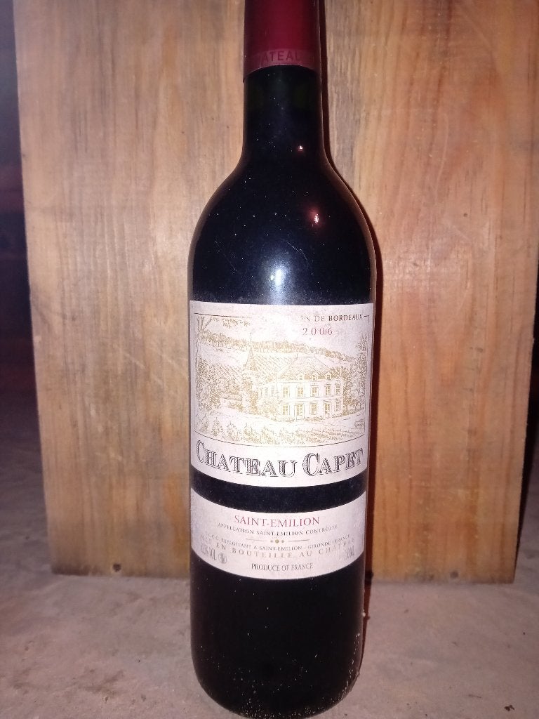 Vin rouge Château Capet Saint-Émilion 2006, Enlèvement, Vin rouge, Pleine