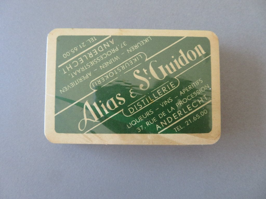 speelkaarten Likeurstokerij Alias & St. Guidon Anderlecht, Envoi, Comme neuf, Carte(s) à jouer