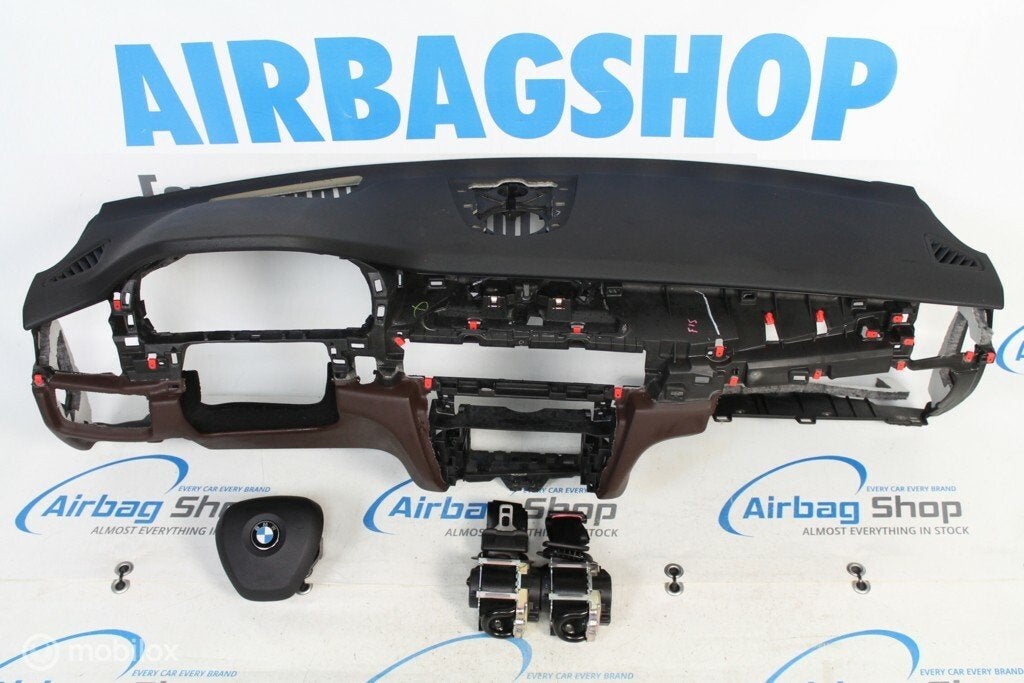Airbag kit Tableau de bord noir brun HUD BMW X5 F15, Enlèvement ou Envoi, Utilisé