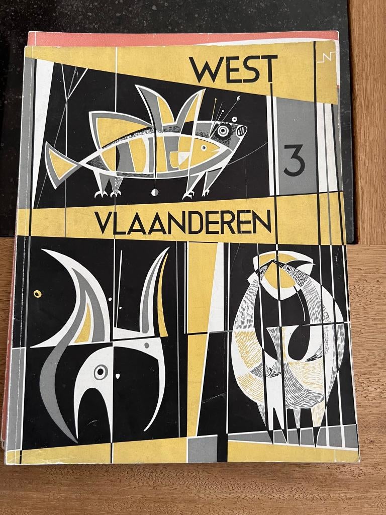4 vintage boekjes, West-Vlaanderen. Uitgave van het Christ, Enlèvement ou Envoi, 1940 à 1960, Journal ou Magazine