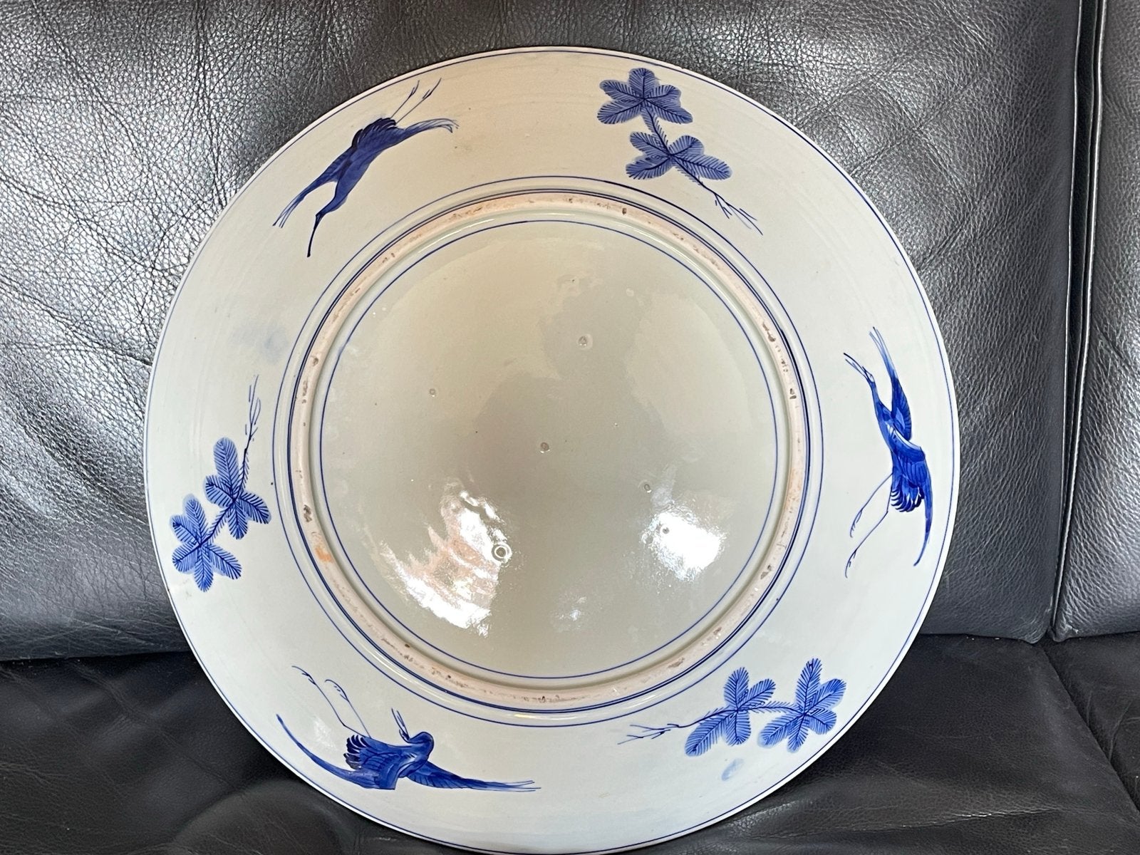 Antieke Japanse Imari/Kutani Schotel 46,5cm Meiji Periode, Antiek en Kunst, Ophalen of Verzenden