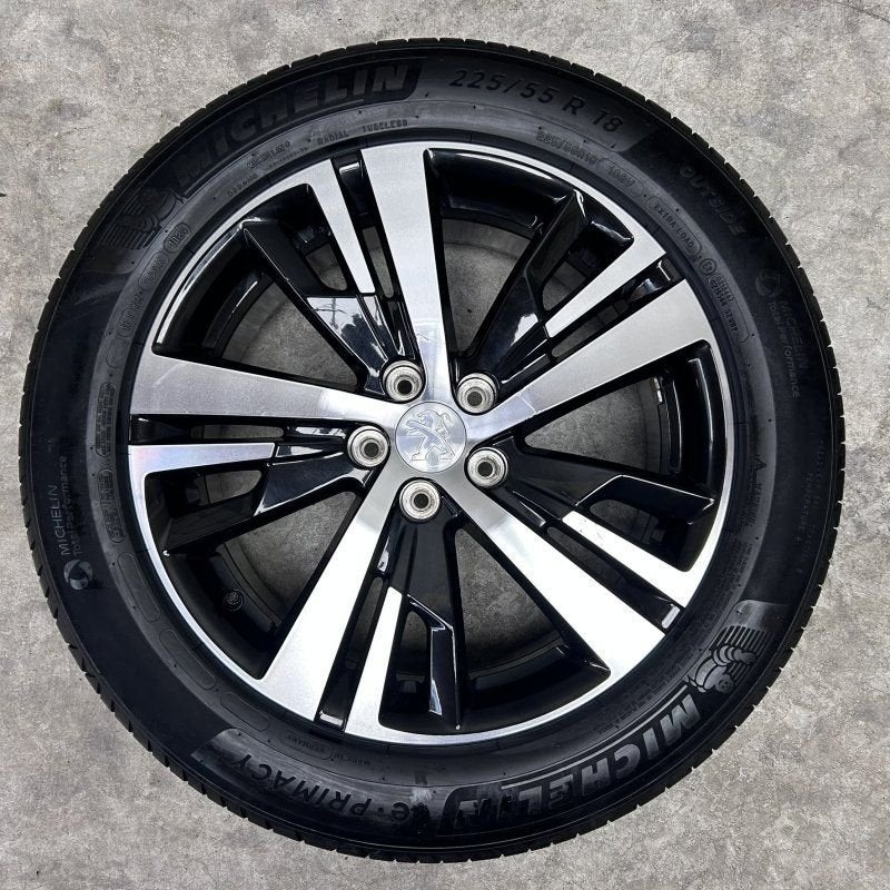 18 inch originele Detroit velgen + zomerbanden Peugeot 3008, Autos : Pièces & Accessoires, Pneus et Jantes, Pneus été, -, 18 pouces