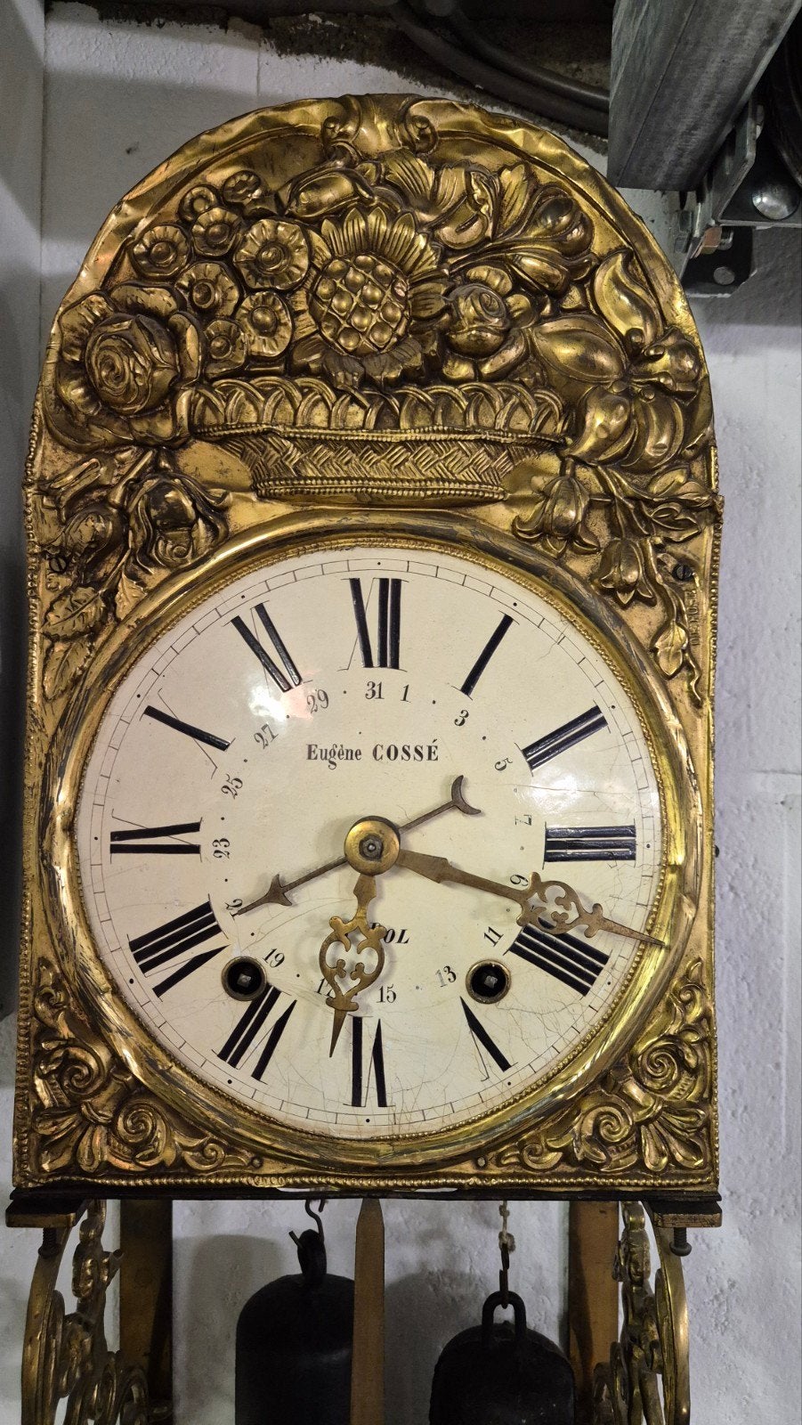 Horloge de chaise ancienne, Enlèvement