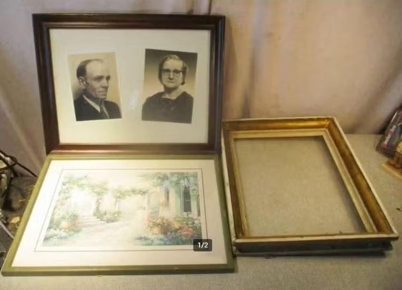 7 Mooie Houten Fotolijsten - 41x33, Audio, Tv en Foto, Standaard fotolijst, Ophalen of Verzenden, Zo goed als nieuw, Met glas