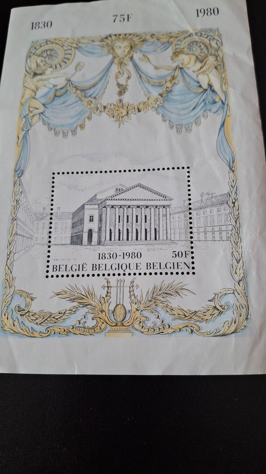 Feuillet 150 ans de.la.Belgique, Timbres & Monnaies, Enlèvement ou Envoi
