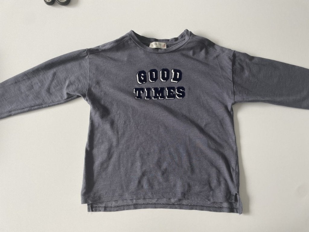 Blauwe t-shirt maat 116, in perfecte staat!, Kinderen en Baby's, Kinderkleding | Maat 116, Ophalen of Verzenden, Zo goed als nieuw