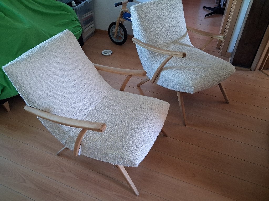 Fauteuil scandinave vintage, Maison & Meubles, Fauteuils, Enlèvement, Comme neuf, Tissus