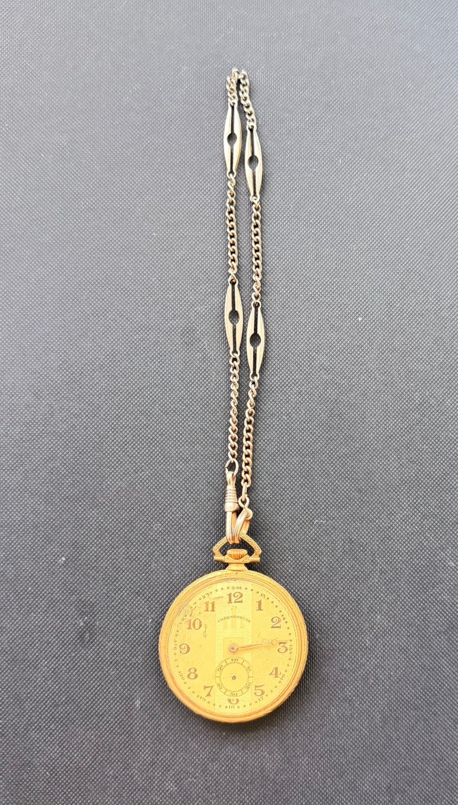 Antiek Zwitsers zakhorloge, Bijoux, Sacs & Beauté, Enlèvement ou Envoi, Autres matériaux, Montre de poche, 1900 à 1930