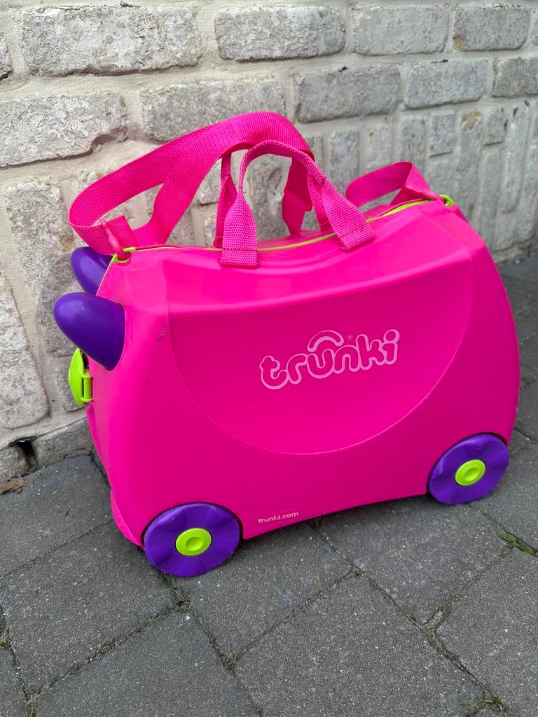 Trunki Ride-On kinder-reiskoffer, Plastique dur, Moins de 35 cm, Comme neuf, Enlèvement