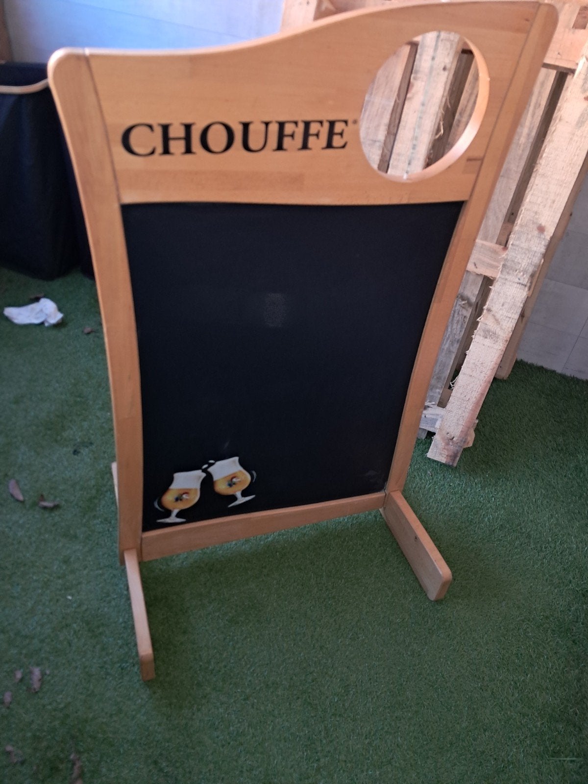 Chouffebord groot, Ophalen