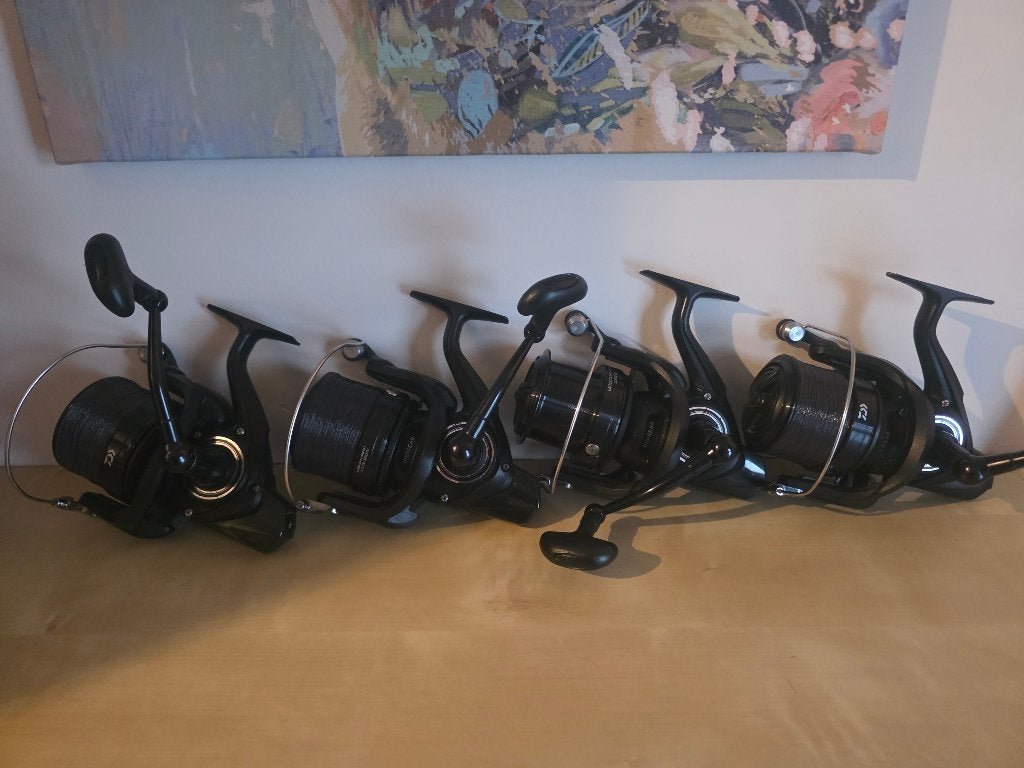 4 daiwa crosscast 5000 ld qd, Enlèvement, Utilisé, Moulinet