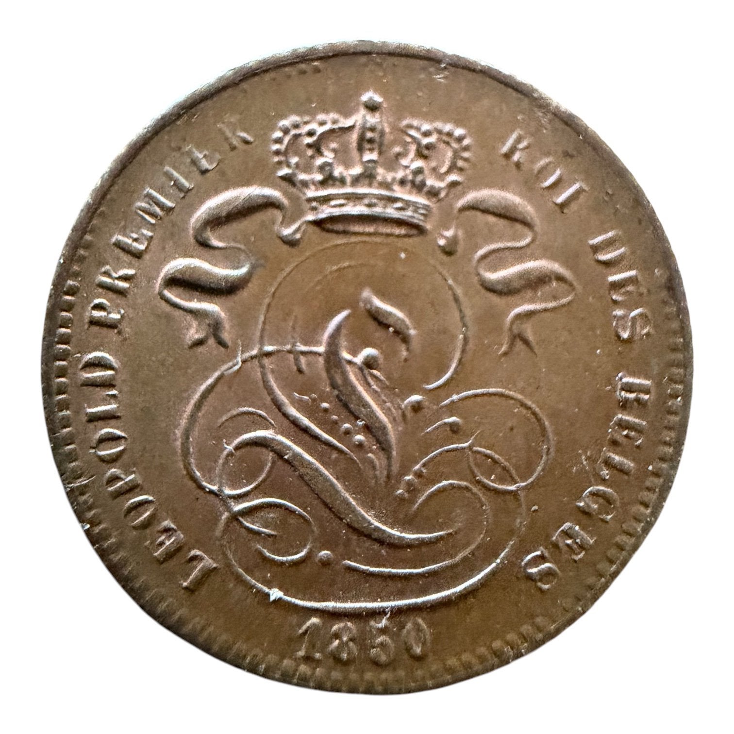 Belgie 1 Centiem 1850, Postzegels en Munten, Ophalen