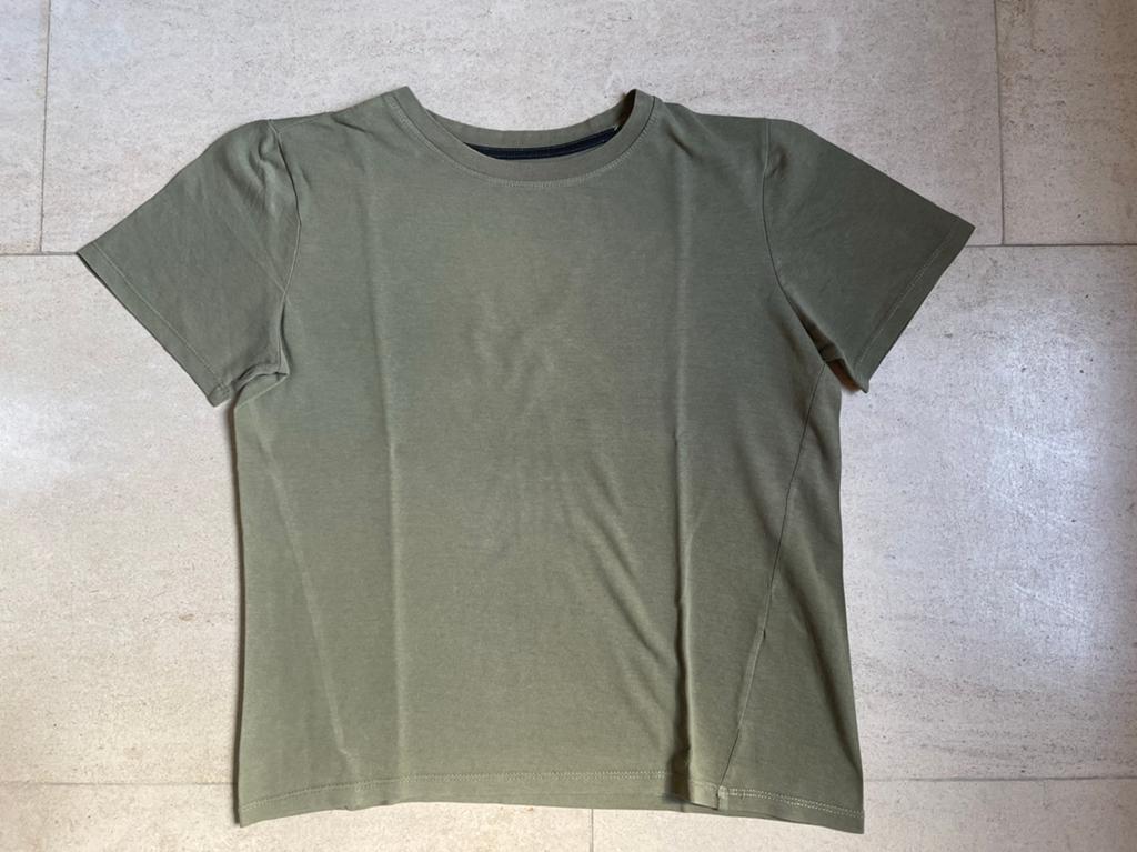Kakigroen T-shirt H&M maat 146 / 152, Kinderen en Baby's, Kinderkleding | Maat 146, Gebruikt, H&M, Ophalen of Verzenden, Shirt of Longsleeve