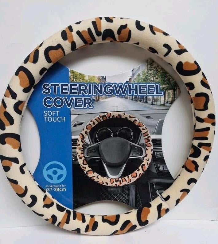 🤎 Housse de volant de voiture à imprimé léopard, Enlèvement ou Envoi, Neuf