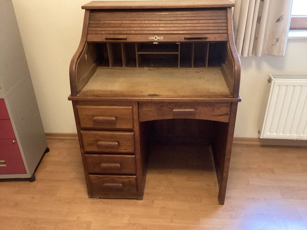 Vintage rolluik bureau - in optie, Ophalen