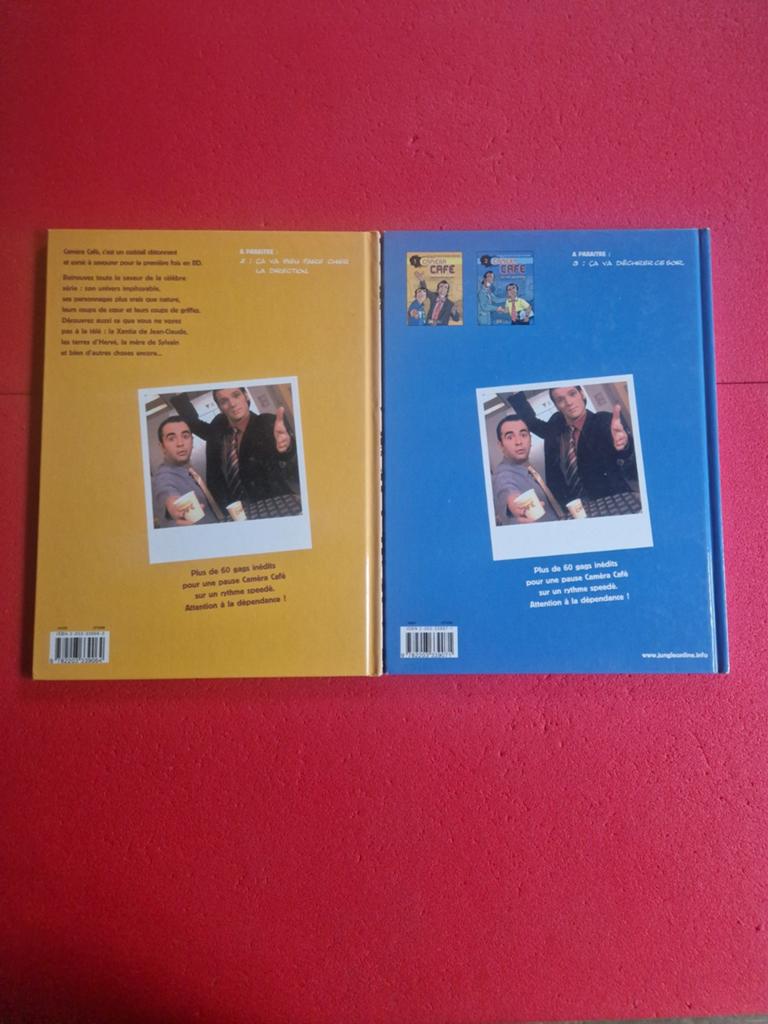 Lot de 2 bd caméra café 1 et 2,EO, Enlèvement ou Envoi