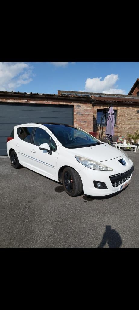 PEUGEOT 207 SW SPORTY 1.6HDI 112CV, Auto's, Zwart, 1600 cc, Leder en Stof, 5 deurs