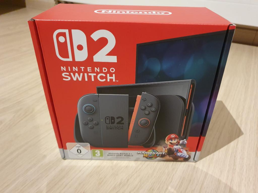 Nintendo Switch 2 + Mario Kart World Neuve Scellée, Games en Spelcomputers, Spelcomputers | Nintendo Switch, Ophalen, Nieuw, Met games