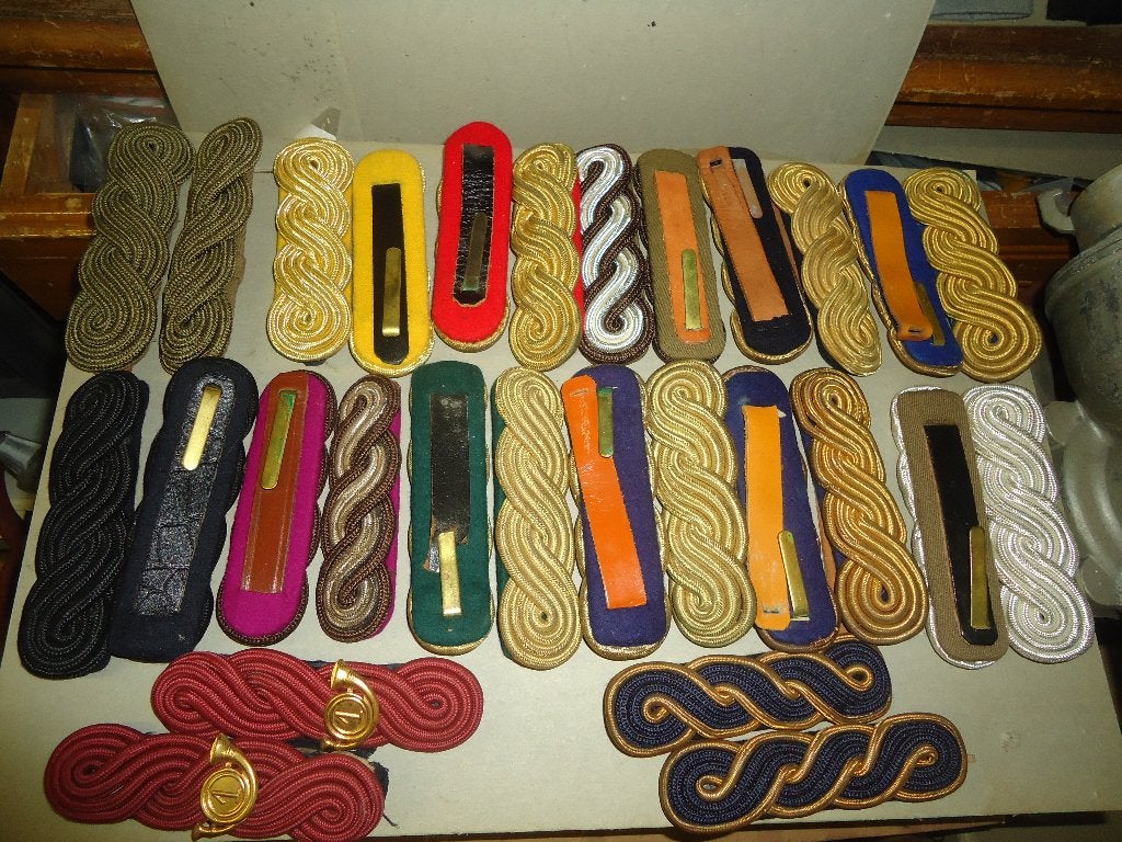 lot 14 paires épaulettes ft, Collections, Enlèvement ou Envoi, Armée de terre, Emblème ou Badge