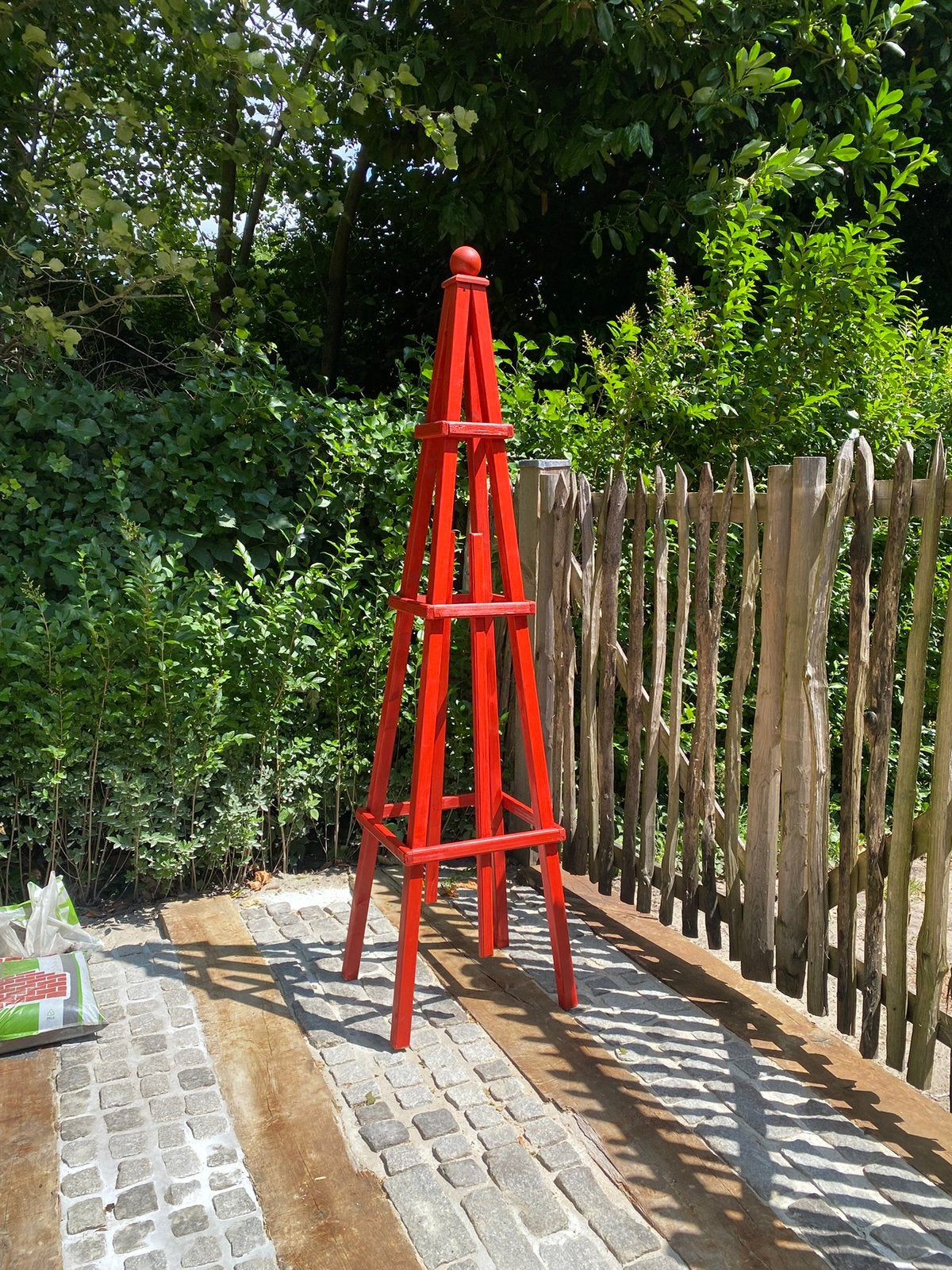 Obelisk plantenrek h 220cm, Ophalen, Minder dan 60 cm, Nieuw, Overige vormen