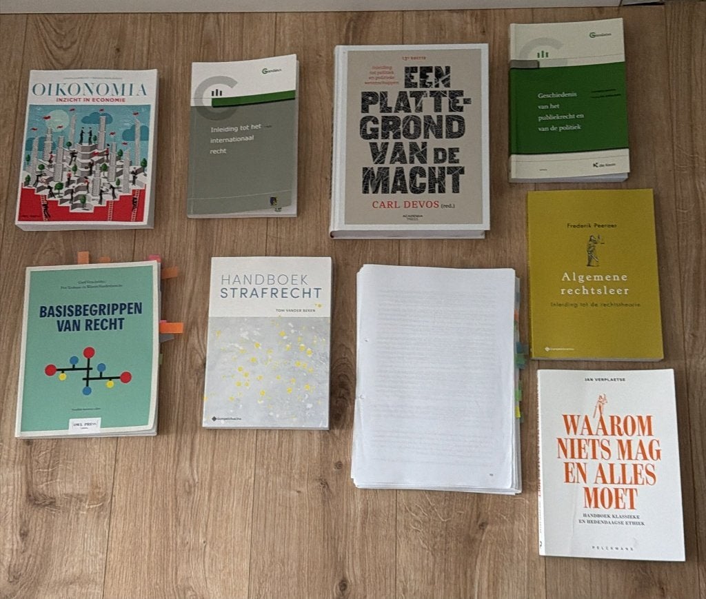 1e bachelor boekenpakket rechten UGent, Ophalen, Economie