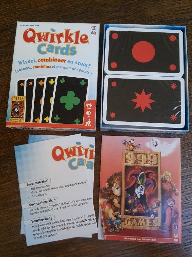 Nieuw kaartspel Qwirkle Cards, 2-4 sp., 999, + gratis promo, Ophalen of Verzenden, Nieuw, 999 Games