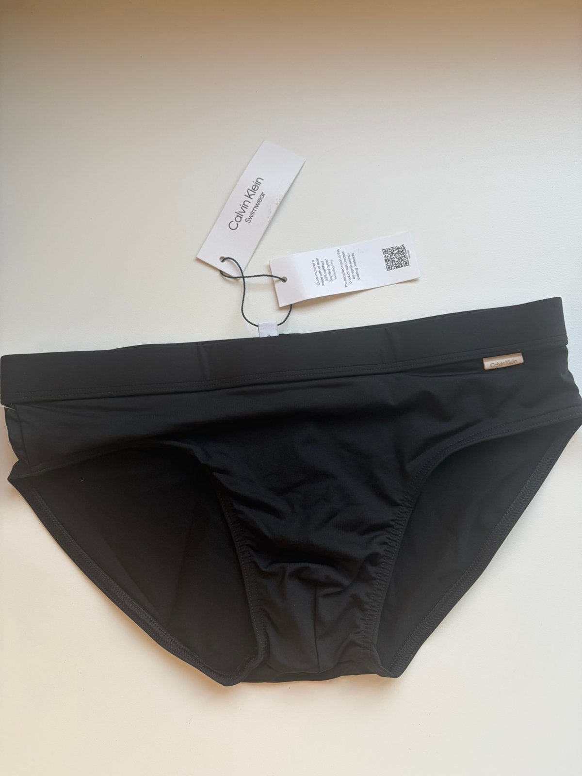 Calvin Klein Zwemslip, Verzenden, Maat 48/50 (M), Zwart, Zwemslip