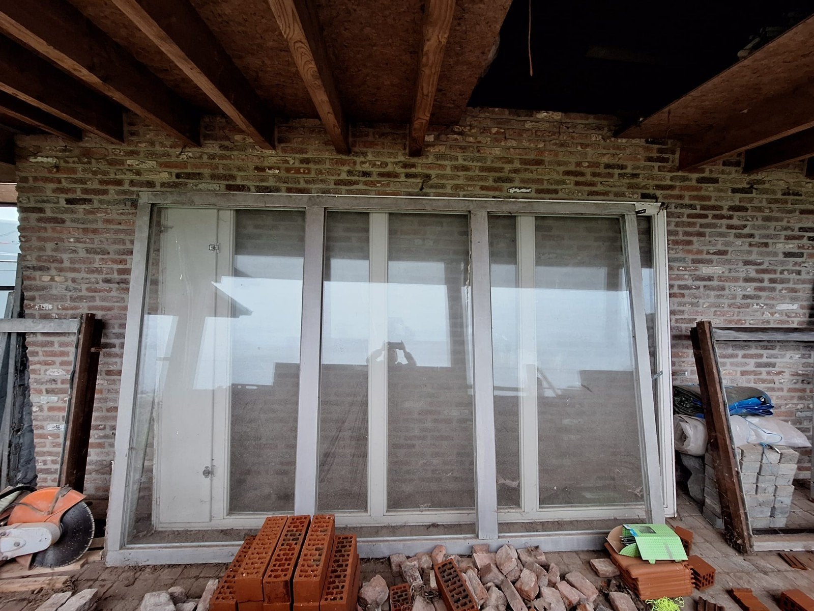 belle grande fenêtre en bois, Double vitrage, 160 cm ou plus, 160 cm ou plus, Fenêtre de façade ou Vitre