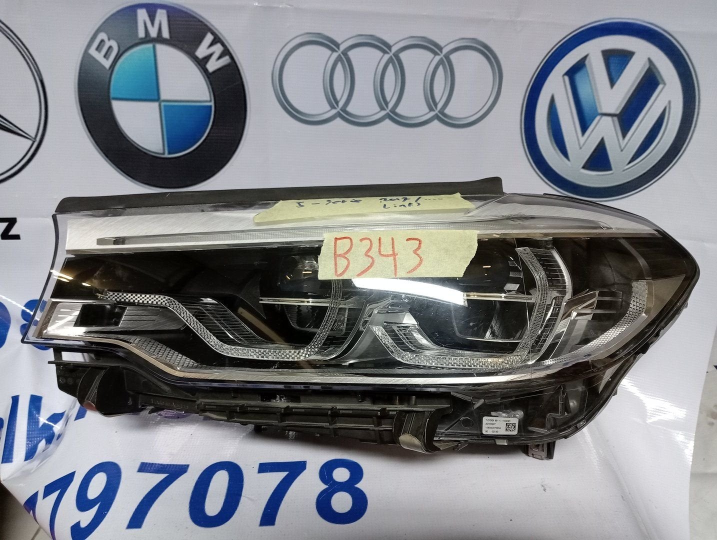 BMW 5 Serie koplamp links 8499121-01, -, Utilisé, -, Enlèvement ou Envoi