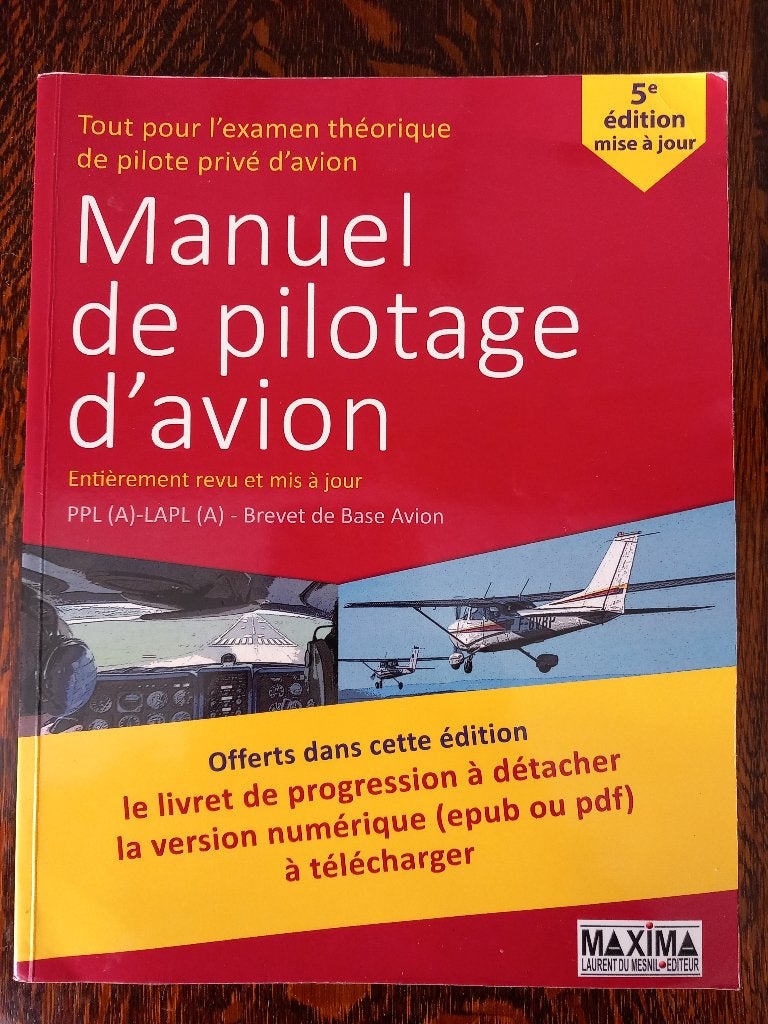 Manuel de pilote avion, Collections, Aviation, Enlèvement ou Envoi, Neuf, Livre ou Revue