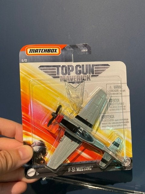 Matchbox Skybusters Top Gun Mustang P51, Hobby en Vrije tijd, Overige merken, 1:72 tot 1:144, Verzenden, Nieuw