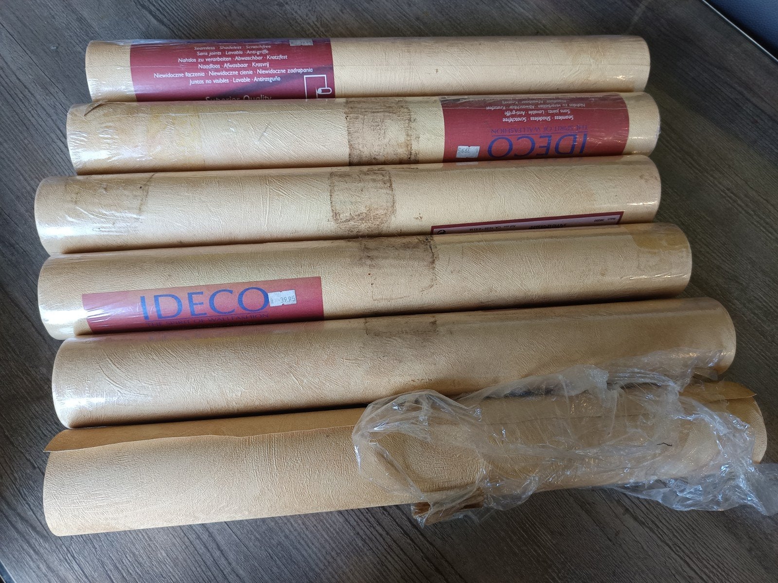 behangpapier, Huis en Inrichting, Ophalen, Papierbehang, Beige