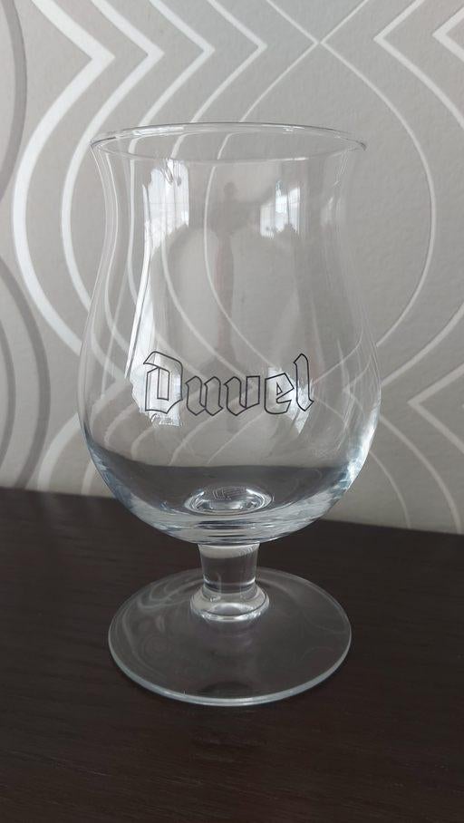 Duvel glas 'enkel omranding', Ophalen of Verzenden, Bierglas