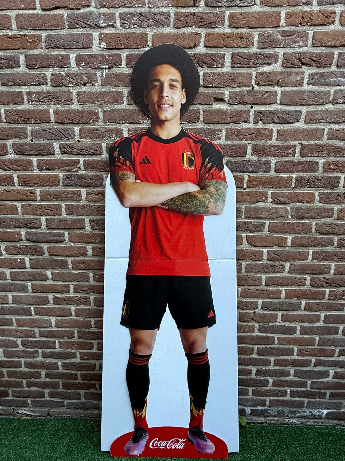 Staander rode duivel Witsel, Verzamelen, Sportartikelen en Voetbal, Ophalen, Gebruikt, Beeldje of Poppetje