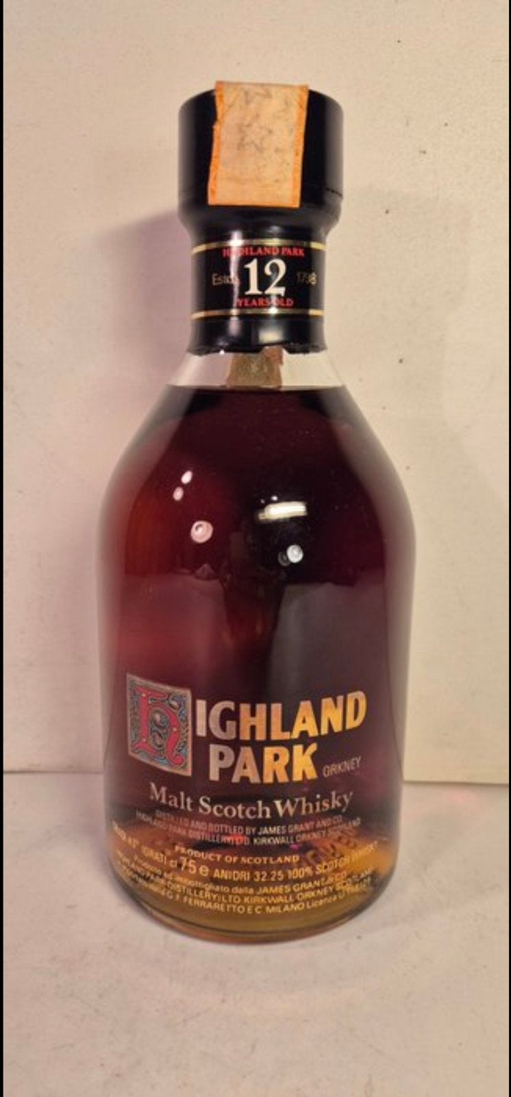 Highland Park, 12 ans, fin des années 1970 -, 75cl, Enlèvement ou Envoi, Comme neuf