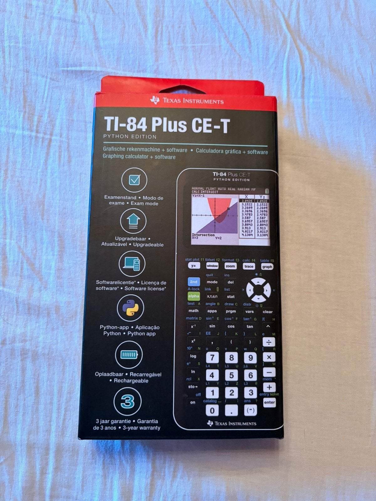 Texas Intruments TI-84 Plus CE-T, Python edition, Enlèvement ou Envoi, Calculatrices graphique, Comme neuf