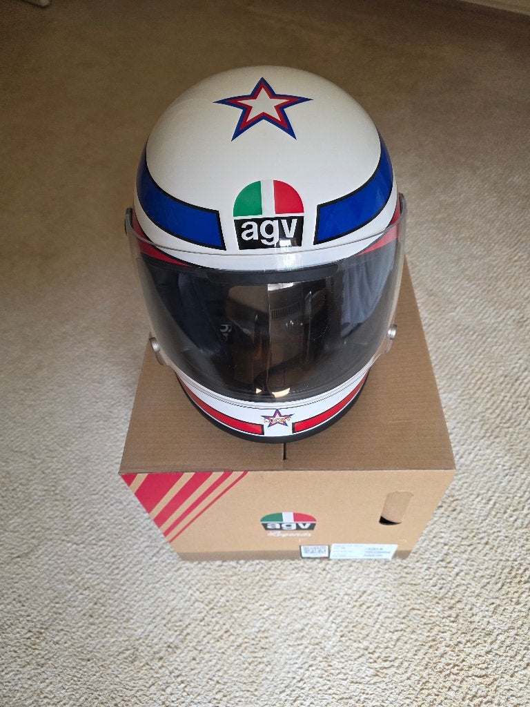 Casque intégral rétro Agv x3000 Legends Lucky replica 57-58, Motos, M, Enlèvement ou Envoi, Casque intégral, AGV